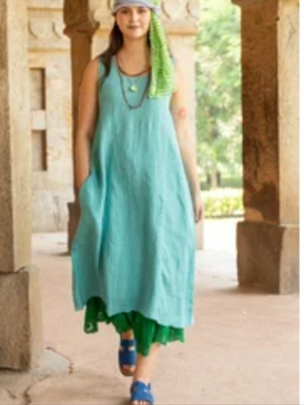 Gudrun Sjoden Linen Midi Dress